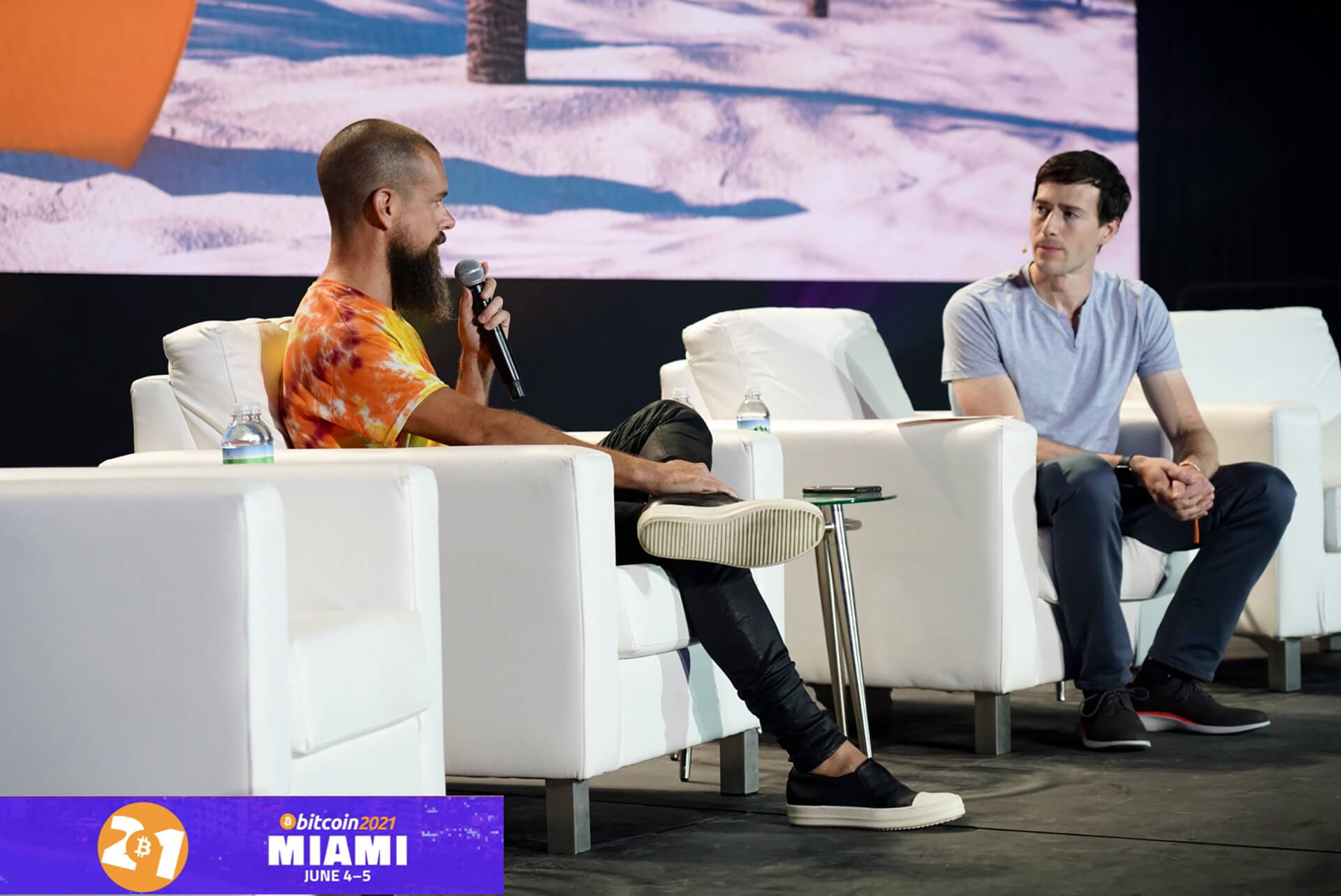 Jack Dorsey speaking at Bitcoin 2021, Miami